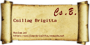 Csillag Brigitta névjegykártya