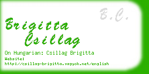 brigitta csillag business card